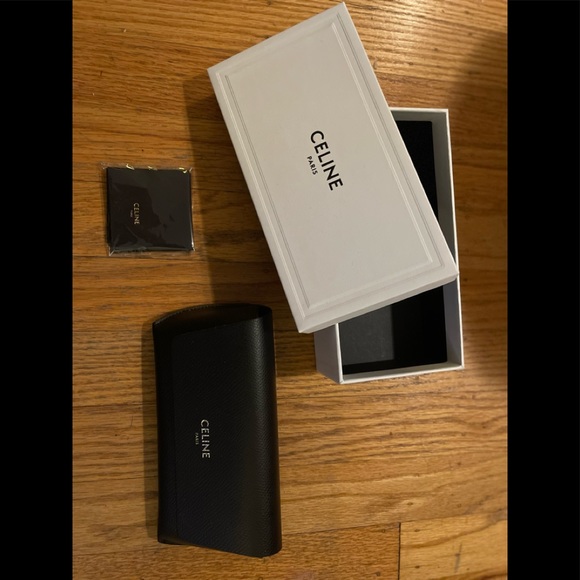 CELINE 62mm Grey Acetate FlatTop Sunglasses w/
Luxe Case+Cloth—NEW—Box Sold Sep. - Picture 16 of 16